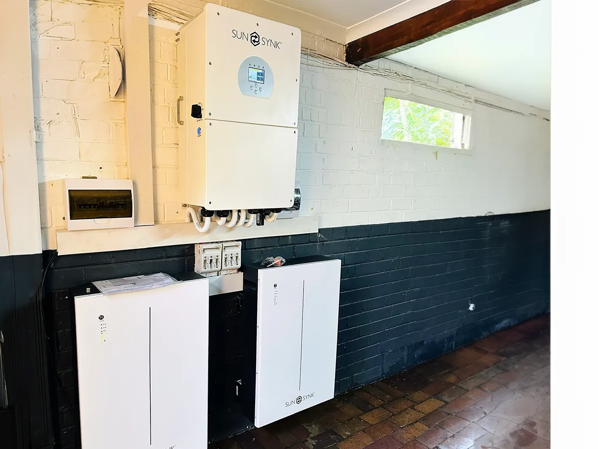 sunsynk-inverter-battery-wall-mounted-setup